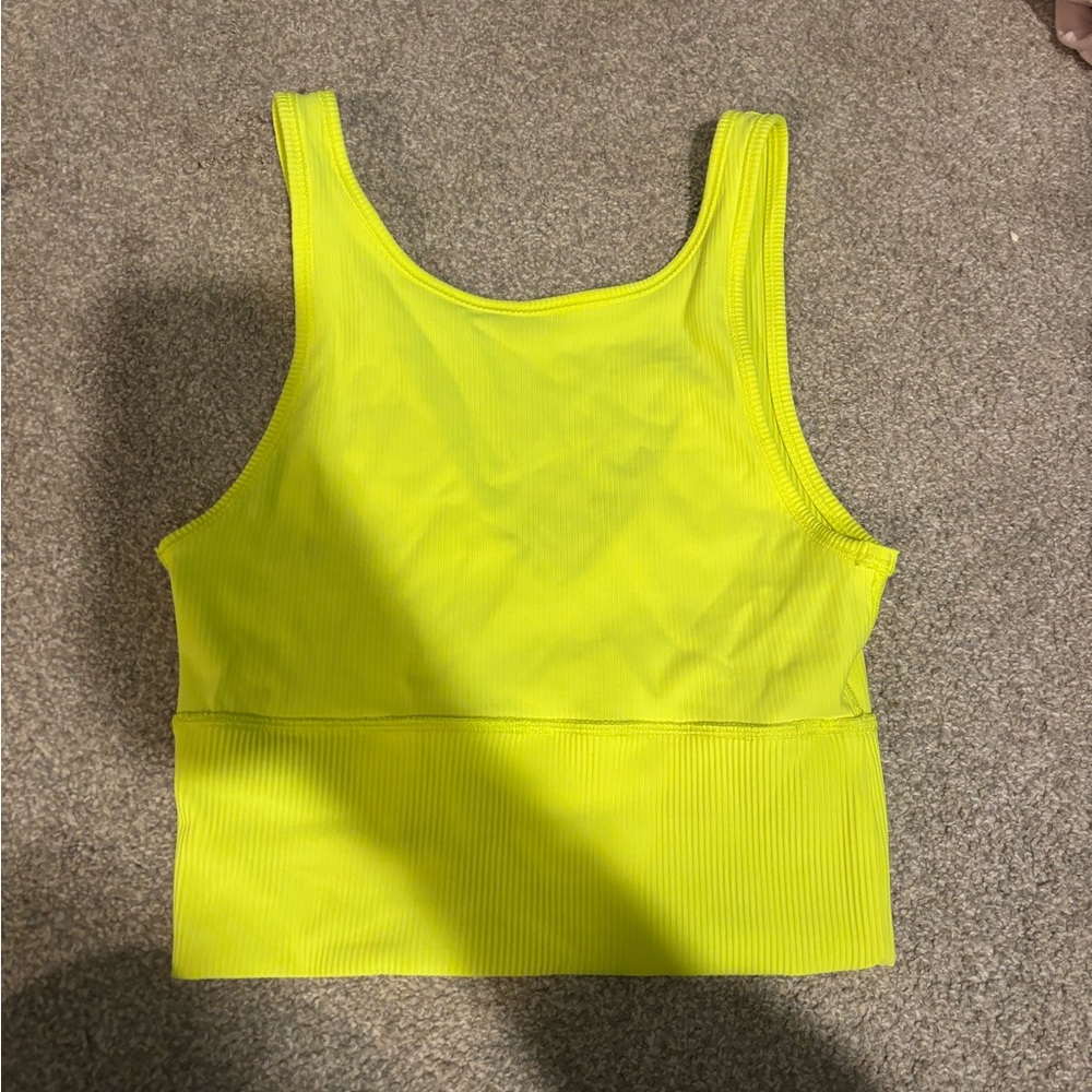 lululemon athletica Neon Yellow Tank Top